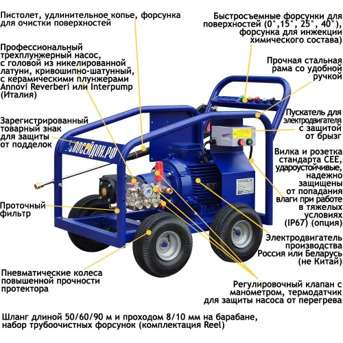 Аппарат высокого давления ПОСЕЙДОН E7-210-22-IP-Gun