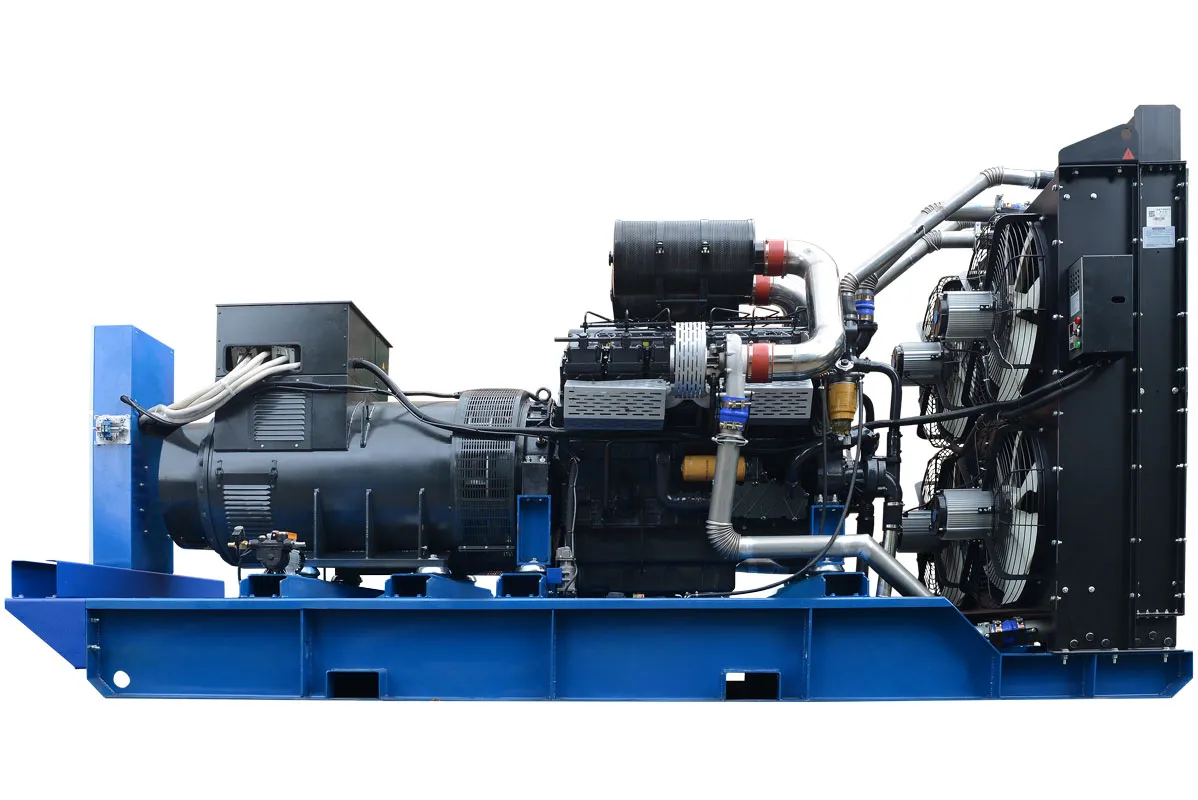 Дизельный генератор ТСС ЭД-500-Т400 с АВР в погодозащитном кожухе на прицепе