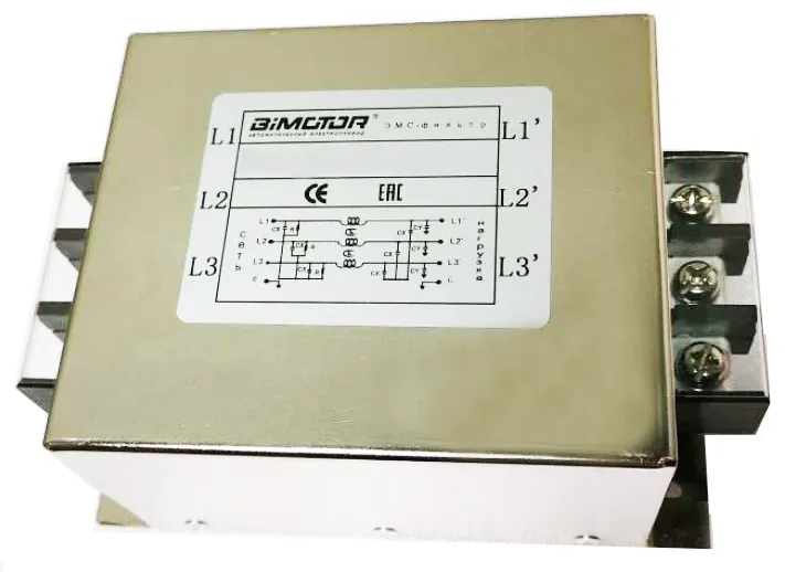 Входной ЭМС-фильтр BIM-EMI-200/400-4 200кВт 380В