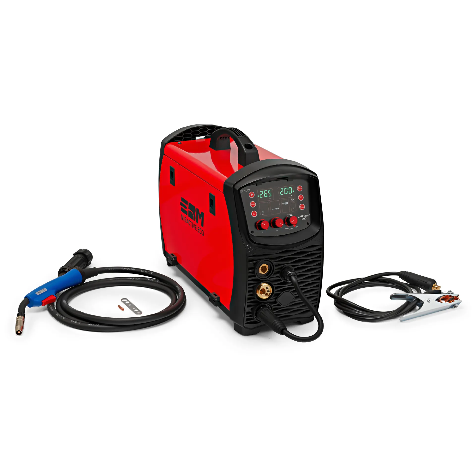 Сварочный полуавтомат Telwin ЕВМ MIGACTIVE 200 c цифровым дисплеем (230В, 200А)