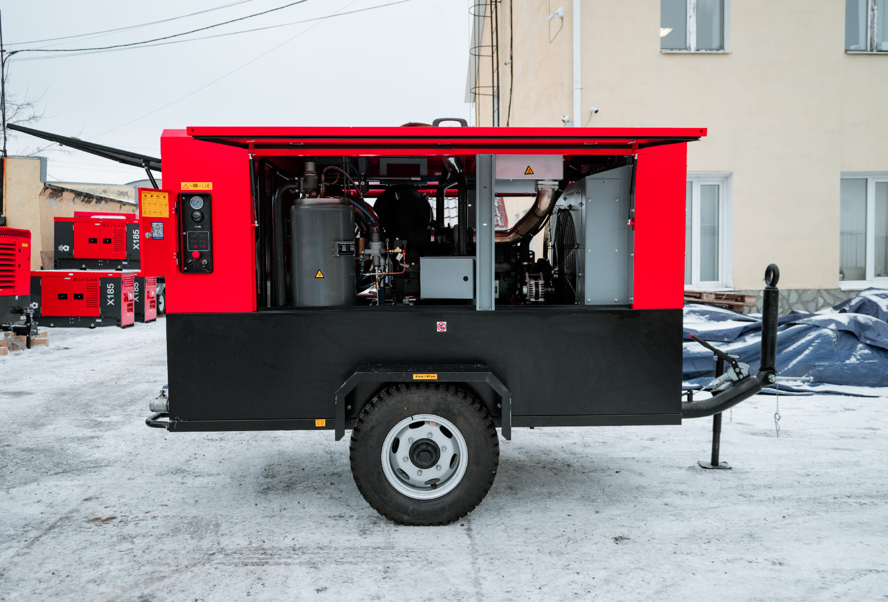 Дизельный компрессор с доохладителем BAYSAR SDPK750S