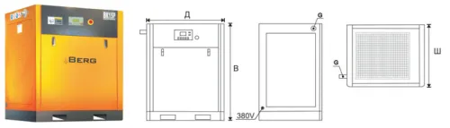 Винтовой компрессор Berg BK-37P-E 7
