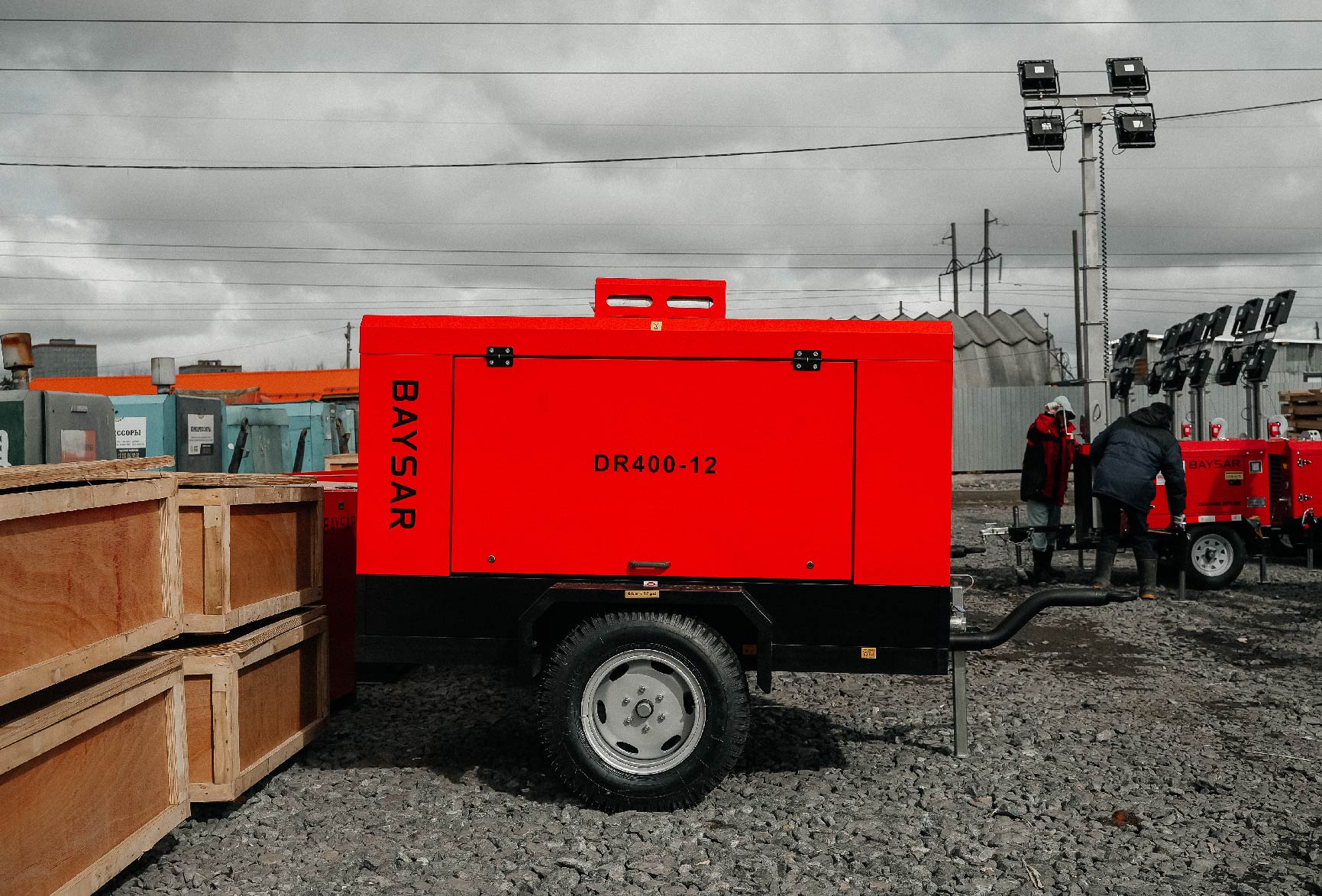 Дизельный компрессор BAYSAR DR400-12