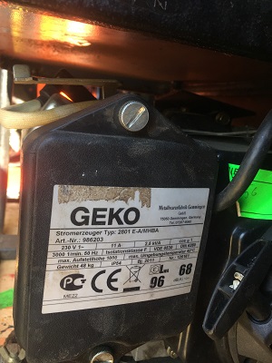 Продажа запчастей на бензогенератор Geko
