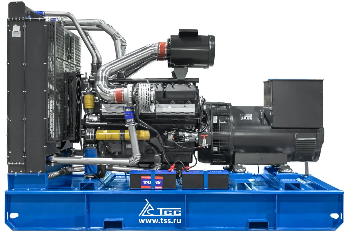 Дизельный генератор ТСС АД-400С-Т400 в погодозазщитном кожухе