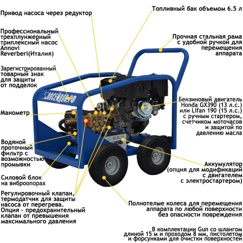 АВД Посейдон B15-350-15-L-4W-Gun