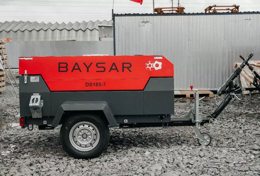 Дизельный компрессор BAYSAR DS185-7 на шасси
