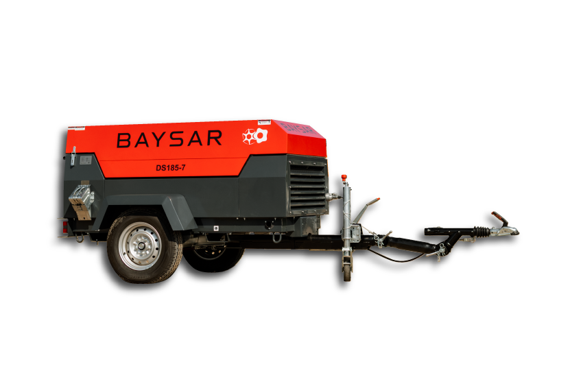 Дизельный компрессор BAYSAR DS185-7 на шасси