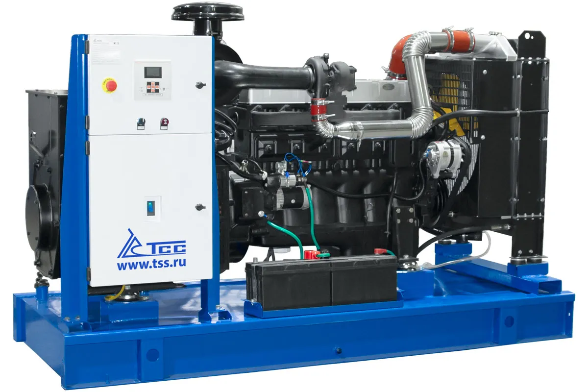 Дизельный генератор ТСС ЭД-100-Т400 с АВР в погодозащитном кожухе на прицепе