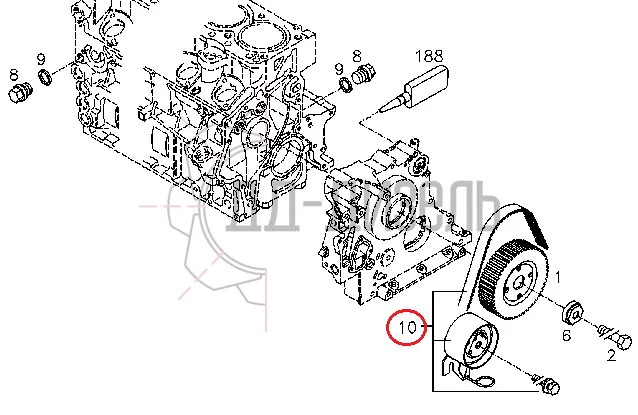 Ремень ГРМ Deutz. Каталожный номер 02931480