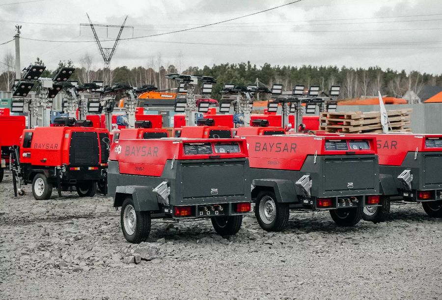 Дизельный компрессор BAYSAR DS185-7 на шасси