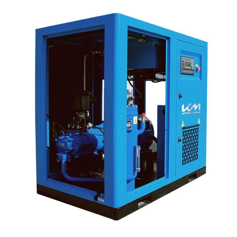 Винтовой электрический маслозаполненный компрессор KraftMachine КМ110-16пВ Jiangtian (IP 55)