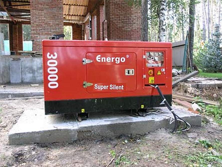 Поставка дизельного генератора "Энерго" для базы отдыха на берегу Волги в Самаре