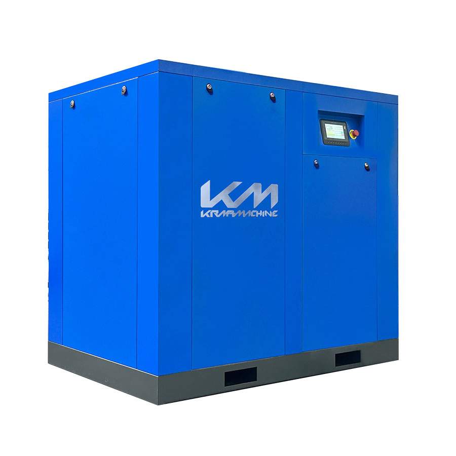 Винтовой электрический маслозаполненный компрессор KraftMachine КМ75-8пВ ЧРП Jiangtian (IP 55)