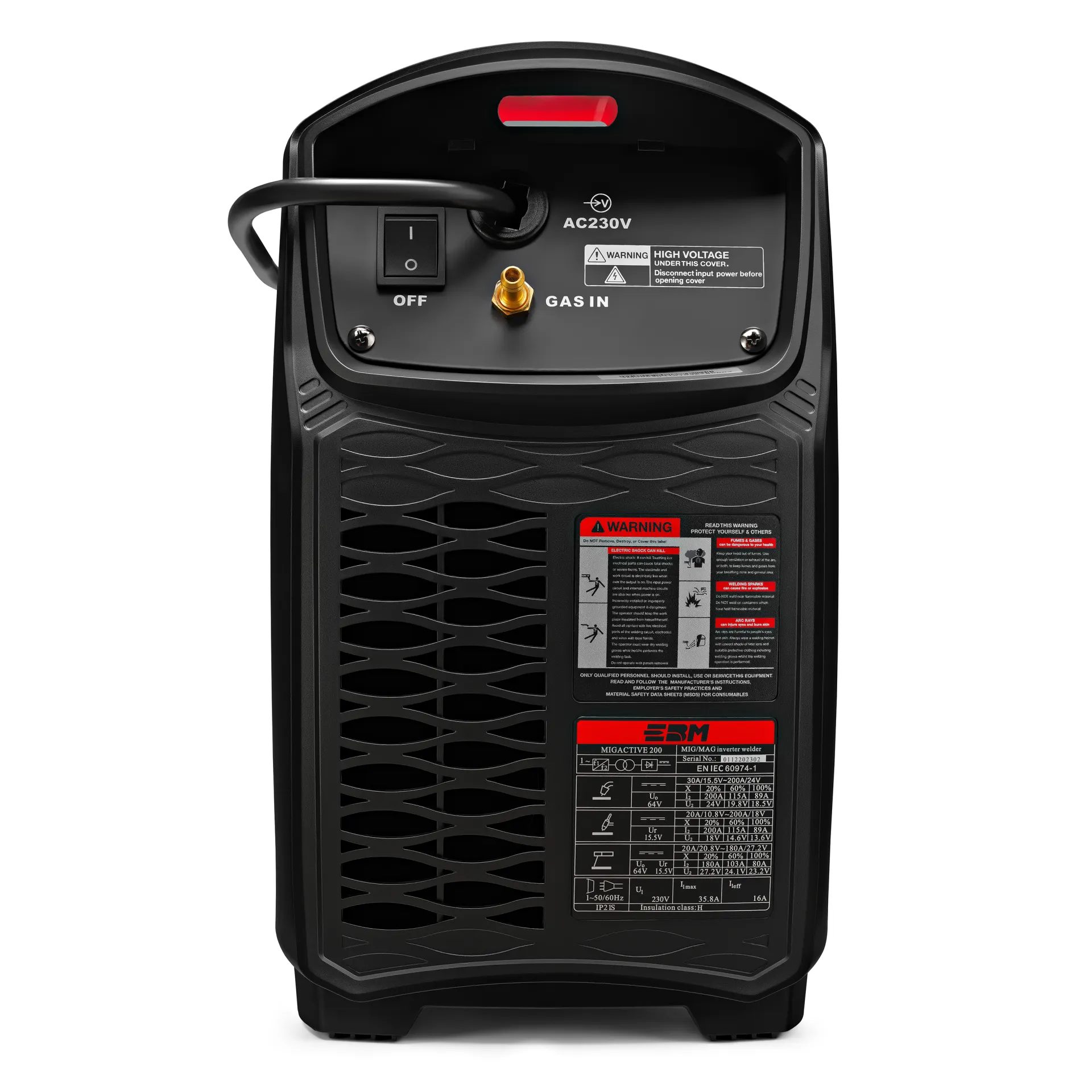 Сварочный полуавтомат Telwin ЕВМ MIGACTIVE 200 c цифровым дисплеем (230В, 200А)