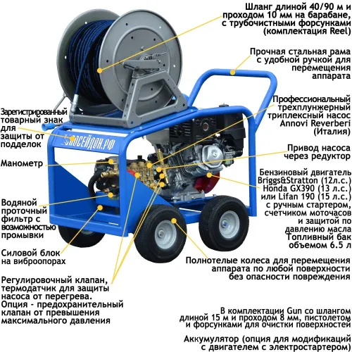 АВД Посейдон B15-150-26-L-4W-Gun