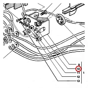 101301016 Проставка карбюратора для MOSA MSG CHOPPER, MSG200S, MS200