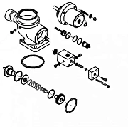 Ремкомплект пневмоблока впускного клапана RB60E 112.00345_ALM