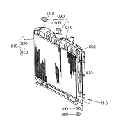 Радиатор водяной Kubota V3800