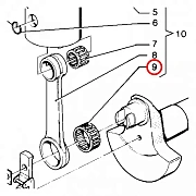 1010010 Нижний подшипник шатуна для MOSA MSG CHOPPER, MSG200S, MS200