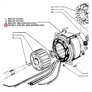 101311900 Статор MS 200 для MOSA MSG CHOPPER, MSG200S, MS200