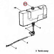 101302560 Крышка топливного бака для MOSA MSG CHOPPER, MSG200S, MS200