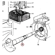 101091140 Коленчатый вал для MOSA MSG CHOPPER, MSG200S, MS200