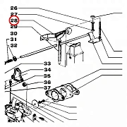 101091930 Рычаг(регулировки св.тока) для MOSA MSG CHOPPER, MSG200S, MS200