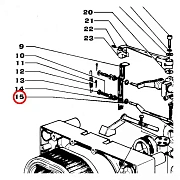 101042370 Шайба для MOSA MSG CHOPPER, MSG200S, MS200